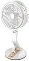 Sampri Portable Desk and Table Fan,Height Adjustable Folding Pedestal Stand Floor Fan with 1 Year Warranty Table Fan (Gold & White | Pack of 1)