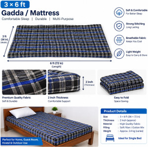 Samreen matters 1705 5 inch Single Cotton