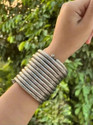 Samridhi DC Metal Oxidised Silver Alloy Bangle