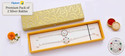 Designer Religious Pure Silver Coated Floral Chain Combo Rakhi with Premium Gift Box Silver Rakhi by SamRoli