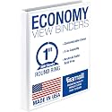 Samsill 1 Inch 3 Ring Binder, Economy Round Ring, Clear View Cover, 200 Sheet Capacity - for School, Home, Office - White