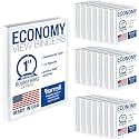 Samsill 1 Inch 3 Ring Binders, Economy Round Ring, Clear View Cover, 200 Sheet Capacity - for School, Home, Office - White, 24 Pack