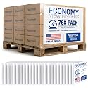 Samsill Economy 0.5 Inch 3 Ring Binder Bulk Pallet, Round Ring Binder, Customizable Clear View Cover, White, Pallet of 768 Binders in 32 Cartons