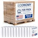 Samsill Economy 1.5 Inch 3 Ring Binder Bulk Pallet, Round Ring Binder, Customizable Clear View Cover, White, Pallet of 720 Binders in 60 Cartons