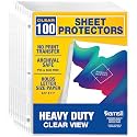 Samsill Heavy Duty Sheet Protectors, Crystal Clear, 8.5x11 Inch Page Protectors for 3 Ring Binder, Letter Size Protectors_with Reinforced Holes, Clear Document Sleeve, Acid Free (Pack of 1000)