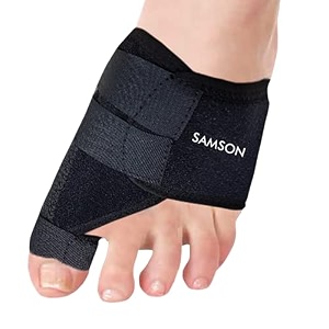 samson orthotics new hallux valgus splint - helps bunion correction helps alignment of toe in three directions - up down and sideways fits left or right unisexnon toxic universal