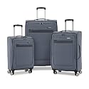 Samsonite Ascella 3.0 Softside Expandable Luggage with Spinner Wheels, 3-Piece Set (20/25/28), State/Black