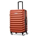 Samsonite Hard-Sided 24-Inch Lightweight Checked Medium Expandable Element Suitcase: Durable, 360° Spinner Wheels, Adjustable Telescopic Handle, TSA-Approved Lock - Copper Orange