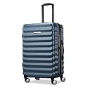 Samsonite Hard-Sided 24-Inch Lightweight Checked Medium Expandable Element Suitcase: Durable, 360° Spinner Wheels, Adjustable Telescopic Handle, TSA-Approved Lock - Captains Blue
