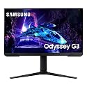 SAMSUNG 24-Inch Odyssey G3 (G30D) Series FHD Gaming Monitor, 1ms, 180Hz, AMD FreeSync, Adjustable Stand, Black Equalizer, Virtual Aim Point, Eye Saver Mode, Flicker-Free, LS24DG302ENXZA, 2024