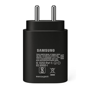 samsung 25w pd usb-c fast charger adapter  compatible with samsung galaxy m17 m07 f36 m35 m06 a55 m16 f05 f55 s25 s24 s23 z foldflip 765 tab series  type-c pd charging adaptor black