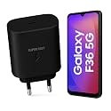 25W USB-C Super-Fast Charger Adapter Compatible with Samsung Galaxy F36, M36, F05, M15, M14, A15, A14, F15, F14, M13, F13, M04, A05, M35, M06 | 25Watt Type-C PD Fast Charging Adaptor - Black