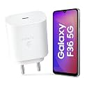 25W USB-C Super-Fast Charger Adapter | Compatible with Samsung Galaxy F36, M35, M06, A55, M16, F05, F55, S25, S24, S23, Z Fold/Flip 7/6/5/4, Tab Series | Type-C PD Charging Adapter - White
