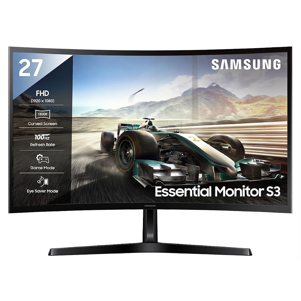 Samsung 27 inch (68.5cm) 100Hz Curved Monitor|1800R Curved Screen|100Hz ...