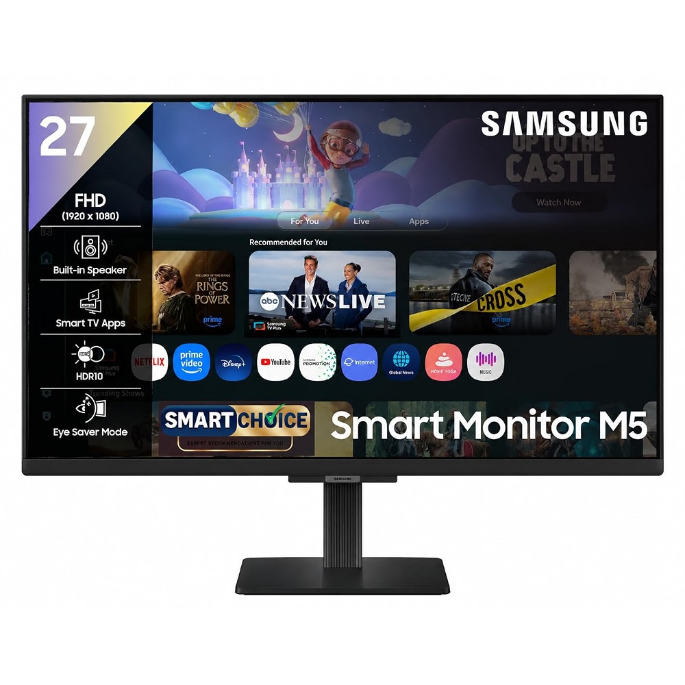 Samsung 27 inch M5 Smart Monitor with Smart TV Experience|FHD 1920 x ...