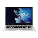 Samsung Galaxy Book Go Laptop PC Computer Qualcomm 7C Pro 4GB Memory 128GB eUFS Storage 18-Hour Battery Compact Light Shockproof WFH Ready WiFi 5, Silver (Renewed)