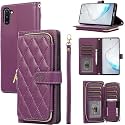 for Samsung Galaxy S23 Case Wallet, 6-Card Holder, Dark Purple