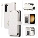 for Samsung Galaxy S23 Case Wallet, 6-Card Holder, White
