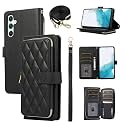 for Samsung Galaxy S23 Plus Case Wallet, 6-Card Holder, Black