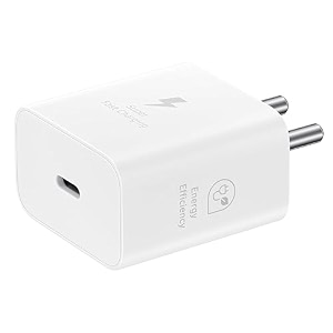 samsung original 25w type-c travel adaptor without cable white