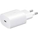 Samsung Original 25W Type-C Travel Adaptor Without Cable, White (25w Without Cable White)