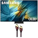 Samsung QN55S95FAFXZA 55 Inch OLED HDR Pro 4K Smart TV with a WireLogic Ruby 8ft Ultra High Speed 4K-8K-10K HDMI Cable (2025)
