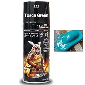 samurai standard colour 26 tosca green spray paint- automotivemotorcyclediy