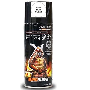samurai standard colour 128a flat clear spray paint- automotivemotorcyclediy