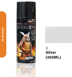 samurai kurobushi standard colours sp003 silver spray paint 400 ml pack of 1