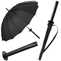 Samurai Umbrella Creative Semi-Automatic Katana,Gifts For Cosplay Decoration. Windproof Outdoor Umbrella.Sun Protection Umbrella Black.