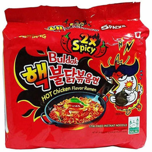 samyang hot chicken ramen 2x spicy buldak instant noodles 5 x 140 g