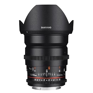 samyang syds24m-c vdslr ii 24mm t15 wide-angle cine lens for canon ef cameras