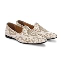 San Frissco Men39s Embroidered Velvet Mojaris Casual