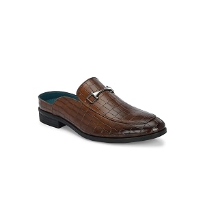 San Frissco Mens Formal Loafers Leatherette Textured