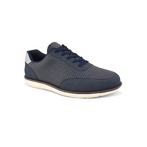 San Frissco Mens Perforated Sneaker Casual Lace-Up