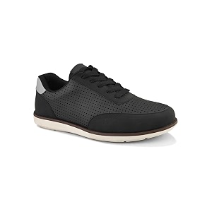 San Frissco Mens Perforated Sneaker Casual Lace-Up