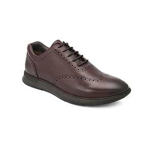 San Frissco Mens Formal Shoes Textured Lace