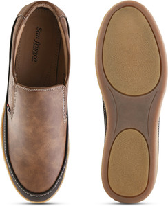 SAN FRISSCO PU Slip-Ons Loafers For Men