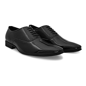 San Frissco Textured Formal Oxfords Faux Leather