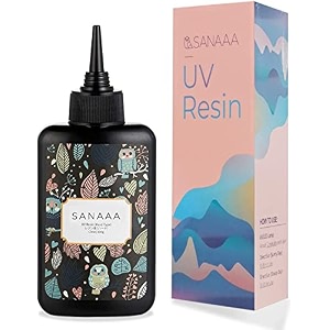 sanaaa uv resin clear hard type 100g transparent uv solar curing resin for diy jewelry making