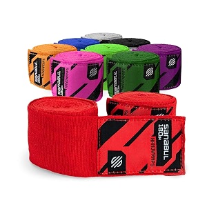 sanabul boxing handwraps elastic 180 inch red