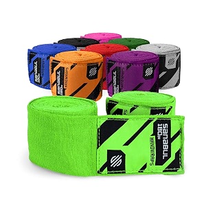 sanabul elastic professional 180 inch handwraps for boxing kickboxing muay thai mma green 18034
