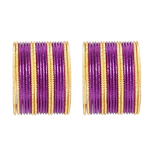 sanara wedding anniversary bangle set for women pink ma-2443