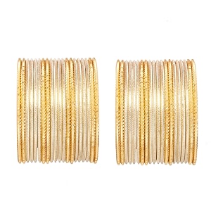 sanara traditional ethnic style plain charming 38 metal bangles for women amp girls hand jewellery