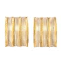 SANARA Traditional Ethnic Style Plain Charming 38 Metal Bangles for Women &amp; Girls Hand Jewellery