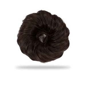 sanas hair accessories for women wedding stylish 1pc hair extensions messy bun hair extension hair bun accessories artificial hair scrunchies juda hair bun for women - rubber band for hair 1pc  natural brown