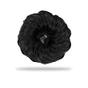 Sanas Messy Hair Buns For Women (1Pc) Thin Hair Quick Styling Tool Scrunchies For Woman Stylish Accessories Messy Bun Rubber Extension Scrunchie For Girls Ideal for Women Wedding and Other Function Aesthetic (1Pc) ( Natural B
