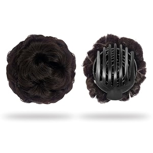 sanas 1pc hair bun accessories for women hair extension juda for women messy scrunchies for hair style maker for hair artificial hair bun 1pc brown