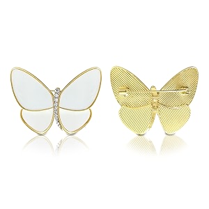 sanas butterfly pin brooch crystal pins 1pc