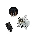 Sanavya® 13A AC 250V Switch Electric Kettle Thermostat alongwith Normal Close Tempearture Control Kettle Thermostat W Socket Electric Kettle Part (Switch + Socket Type 1)